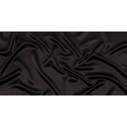 Stretch Silk Charmeuse - Deep Charcoal - Premium Collection