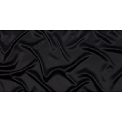 Stretch Silk Charmeuse - Black - Premium Collection