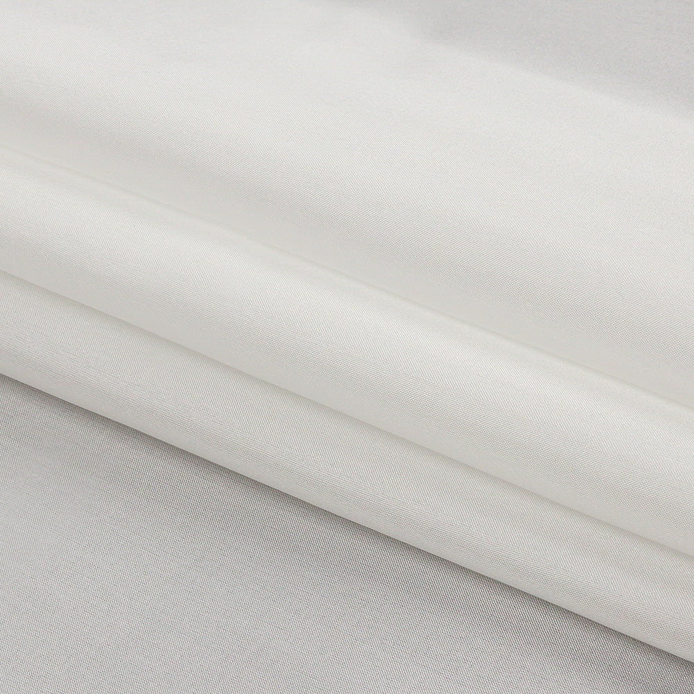 China Silk/Silk Habotai - Whisper White - Premium Collection - Folded