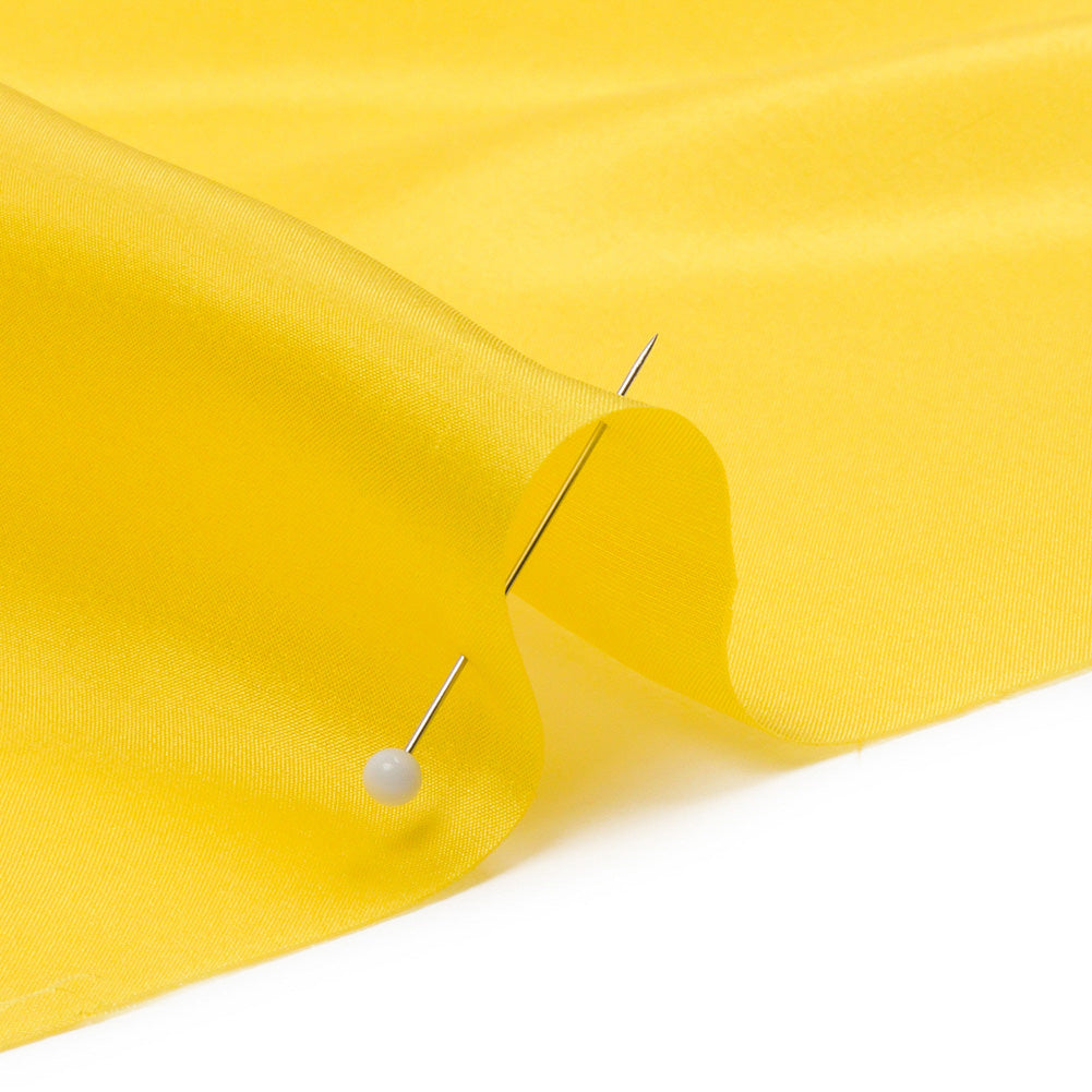 China Silk/Silk Habotai - Buttercup Yellow - Premium Collection - Detail - Image 3 of 6
