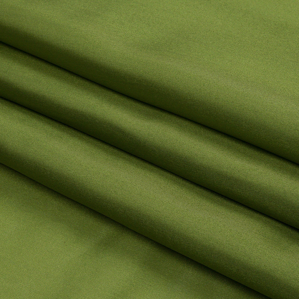 China Silk/Silk Habotai - Pesto Green - Premium Collection - Folded