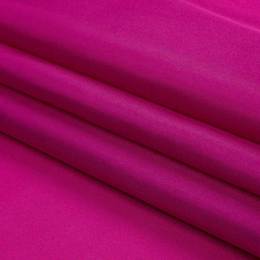 China Silk/Silk Habotai - Beetroot - Premium Collection - Folded