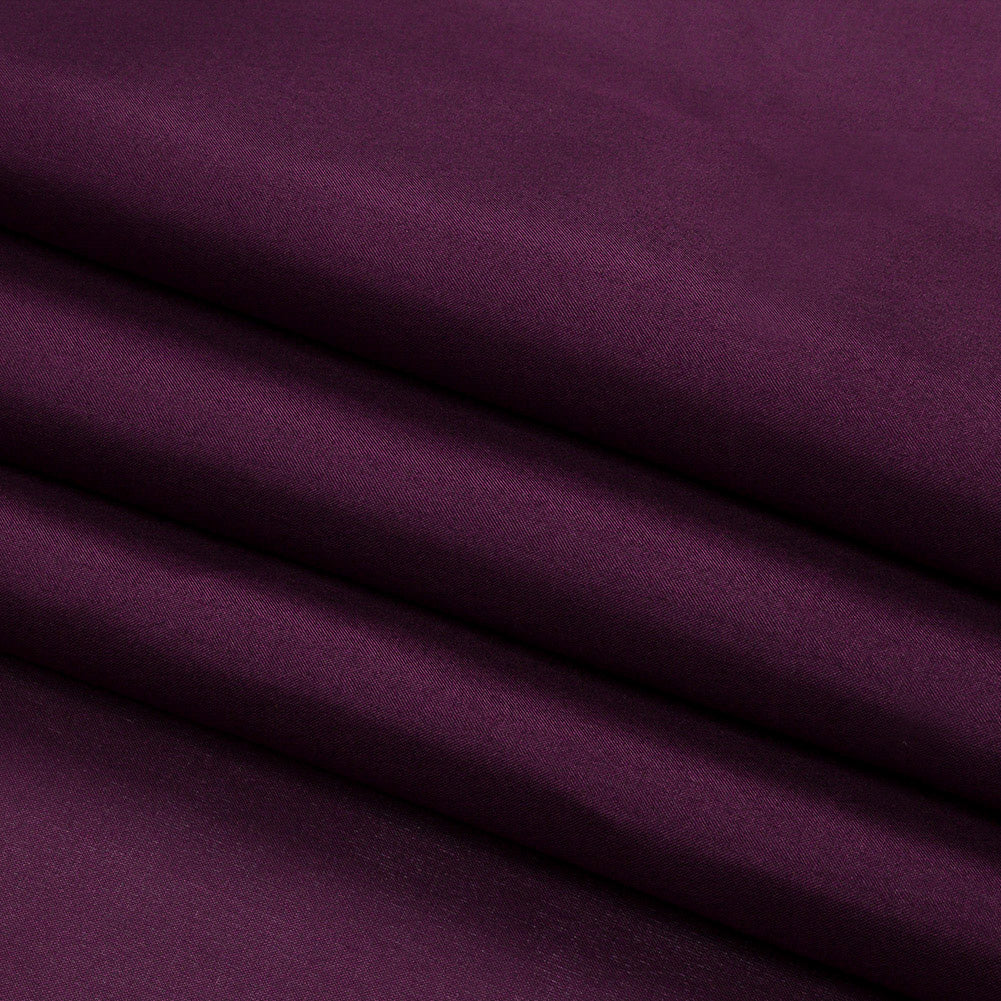 China Silk/Silk Habotai - Eggplant - Premium Collection - Folded