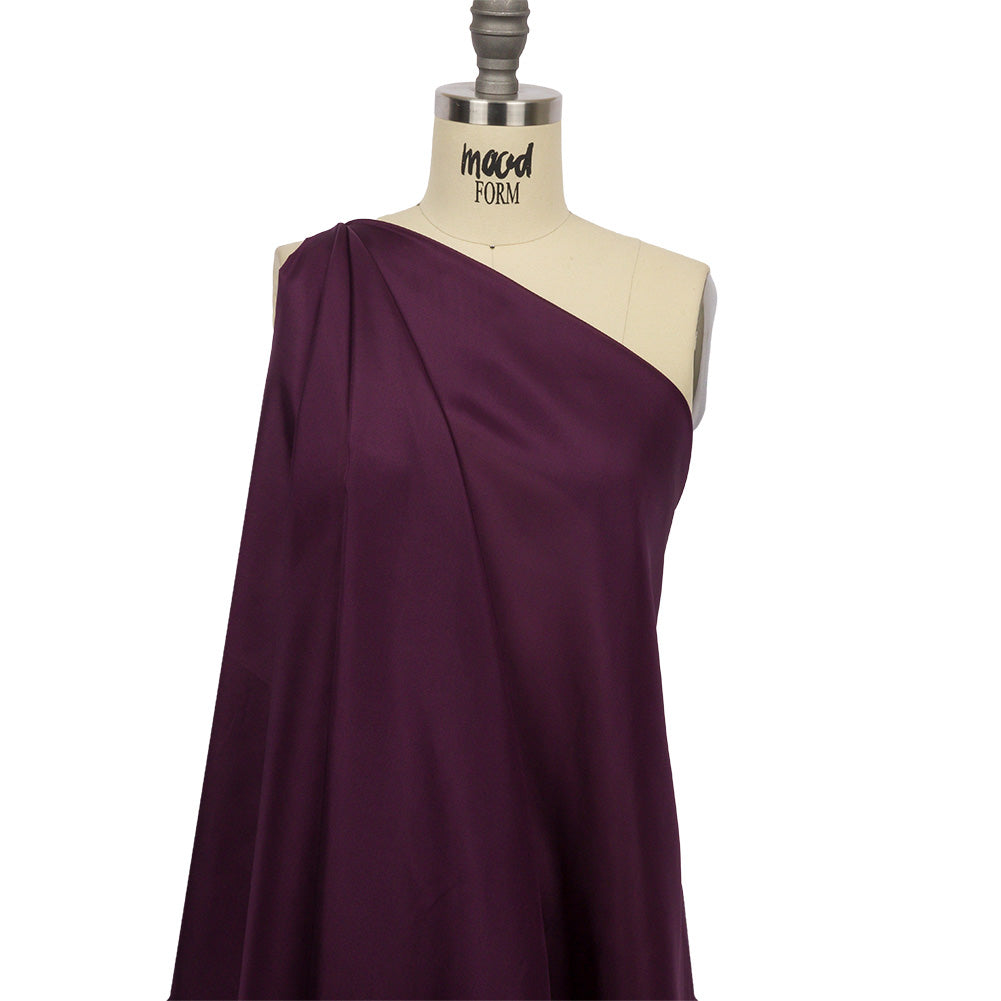 China Silk/Silk Habotai - Eggplant - Premium Collection - Drape