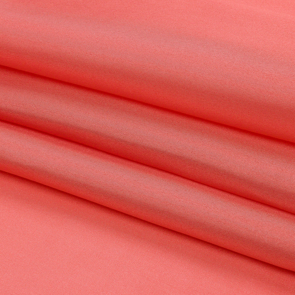 China Silk/Silk Habotai - Coral - Premium Collection - Folded