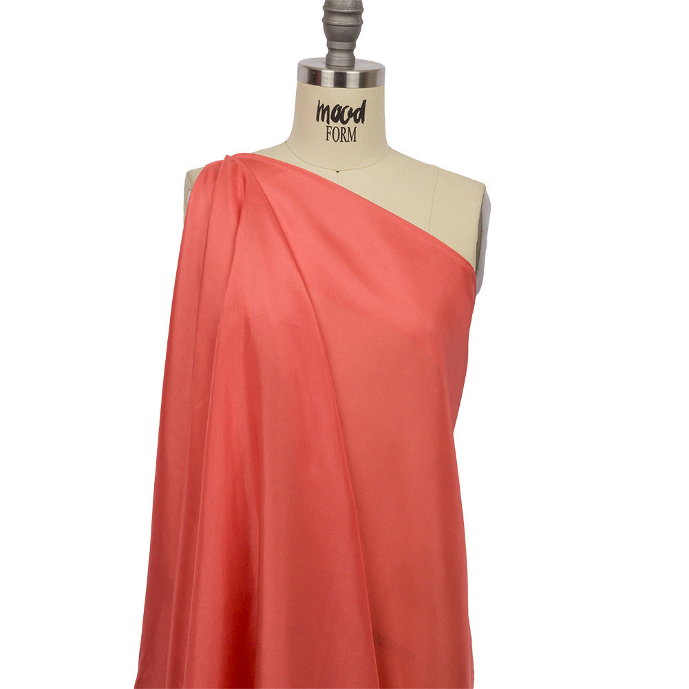 China Silk/Silk Habotai - Coral - Premium Collection - Drape