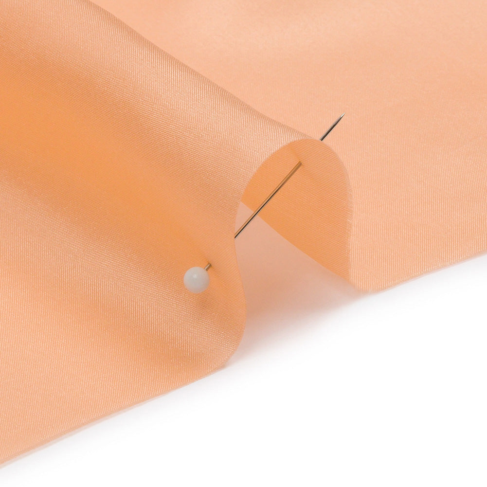 China Silk/Silk Habotai - Peach - Premium Collection - Detail