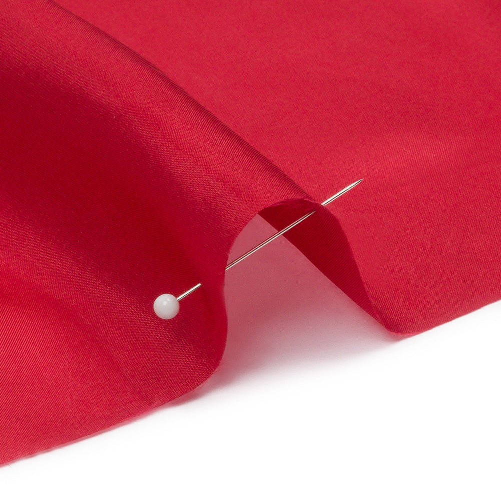China Silk/Silk Habotai - Tango Red - Premium Collection - Detail