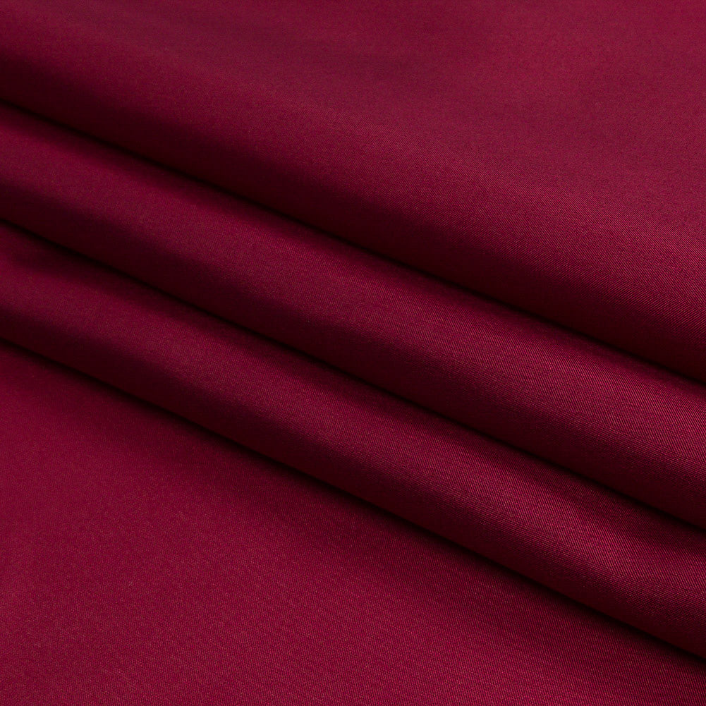 China Silk/Silk Habotai - Wine - Premium Collection - Folded