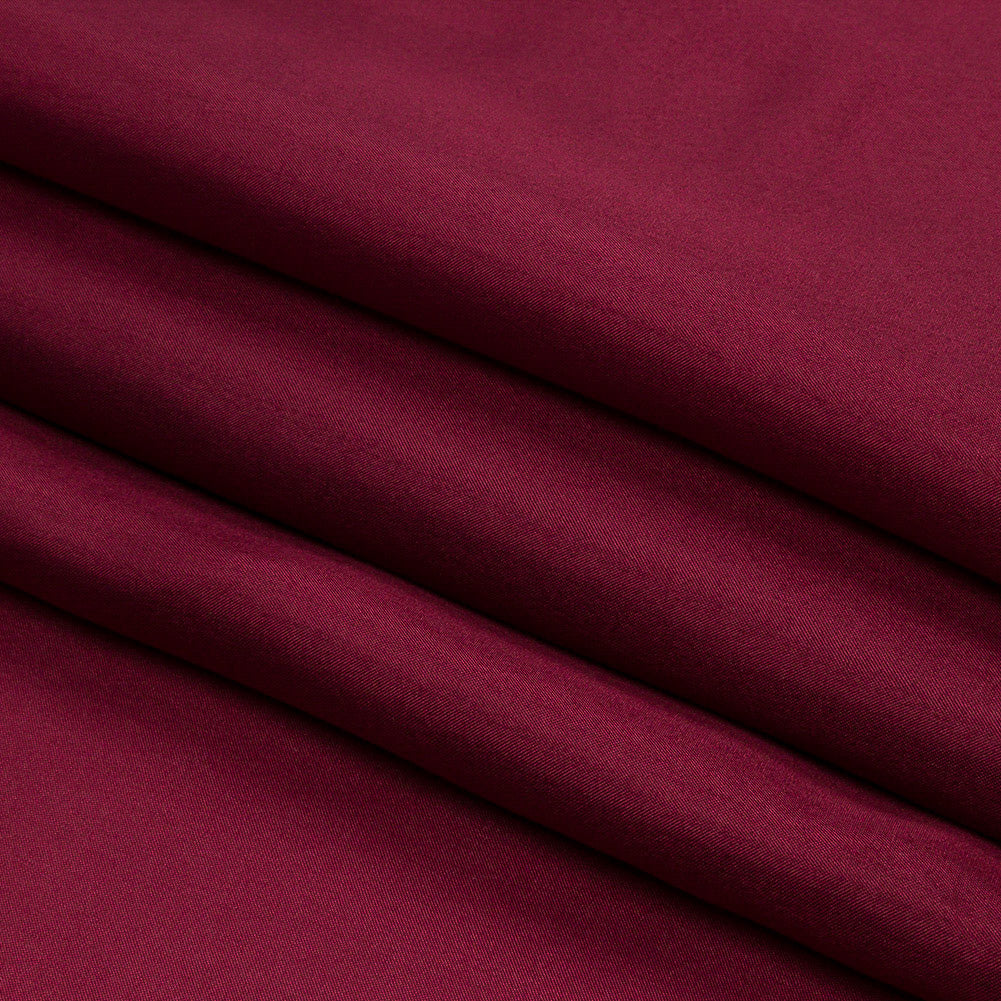 China Silk/Silk Habotai - Maroon - Premium Collection - Folded