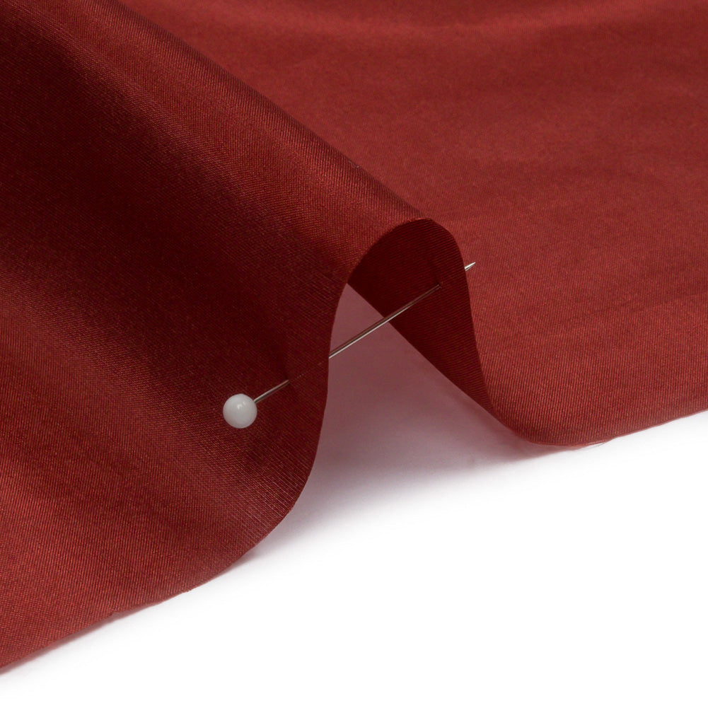 China Silk/Silk Habotai - Mahogany - Premium Collection - Detail