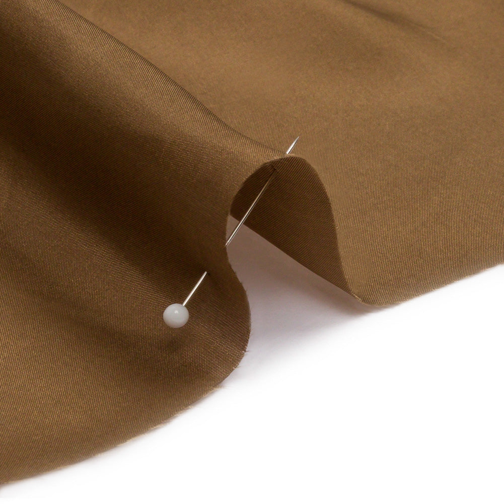 China Silk/Silk Habotai - Dark Olive - Premium Collection - Detail