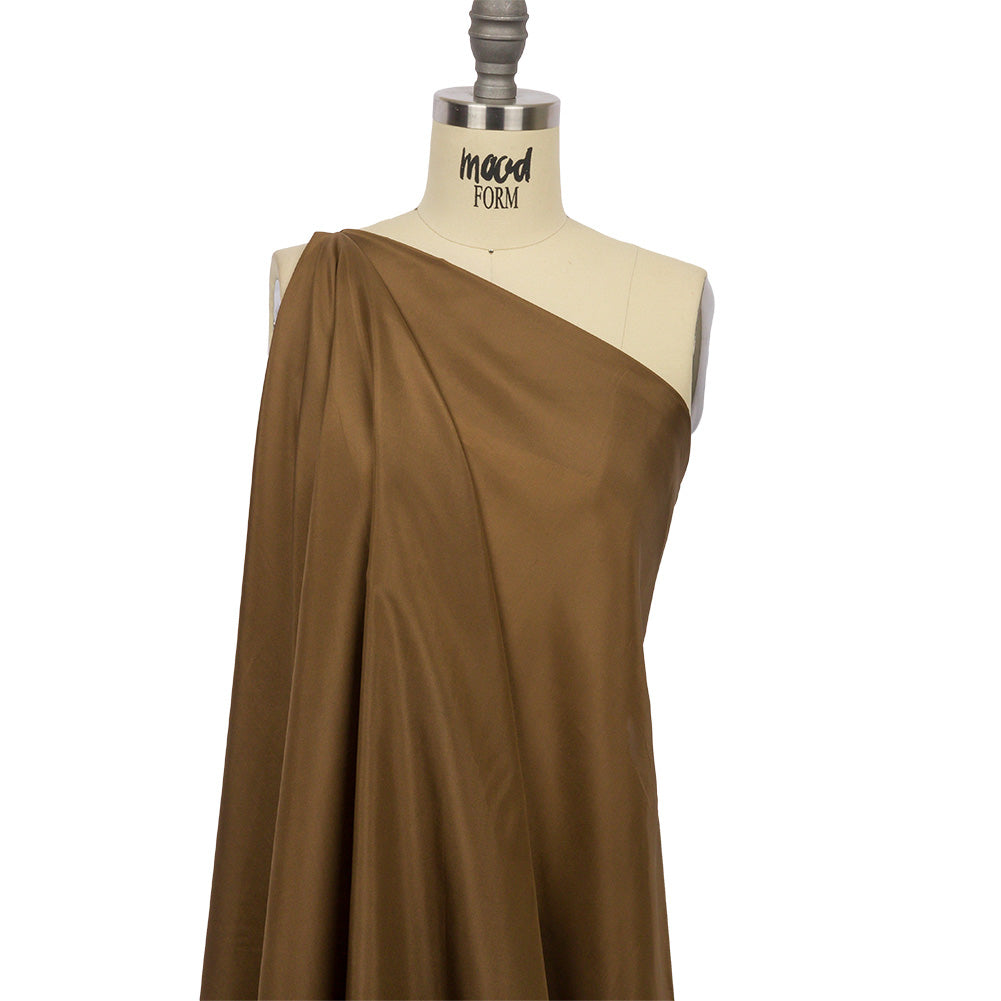 China Silk/Silk Habotai - Dark Olive - Premium Collection - Drape