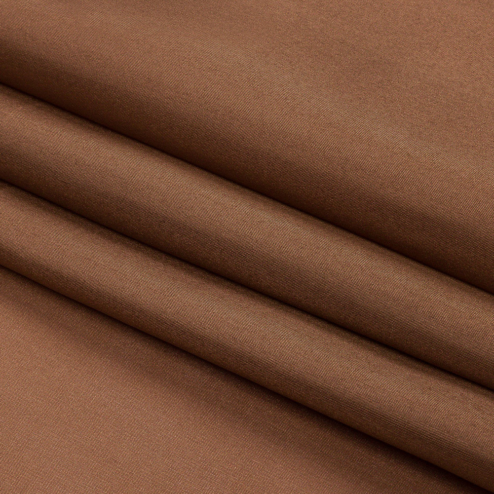 China Silk/Silk Habotai - Light Brown - Premium Collection - Folded