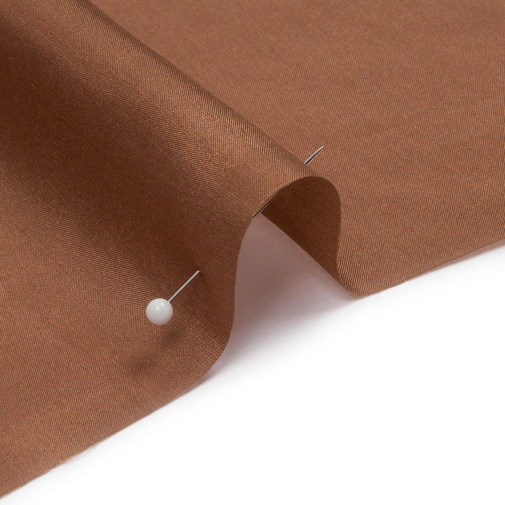 China Silk/Silk Habotai - Light Brown - Premium Collection - Detail