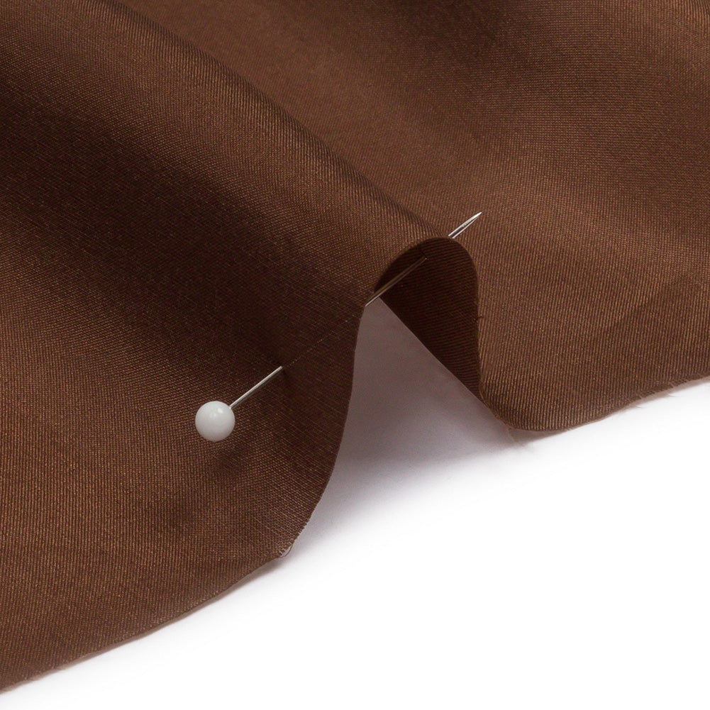China Silk/Silk Habotai - Chocolate - Premium Collection - Detail