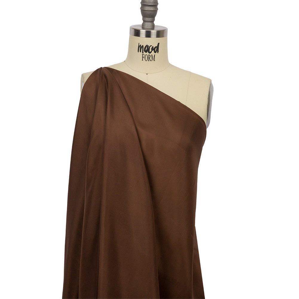China Silk/Silk Habotai - Chocolate - Premium Collection - Drape