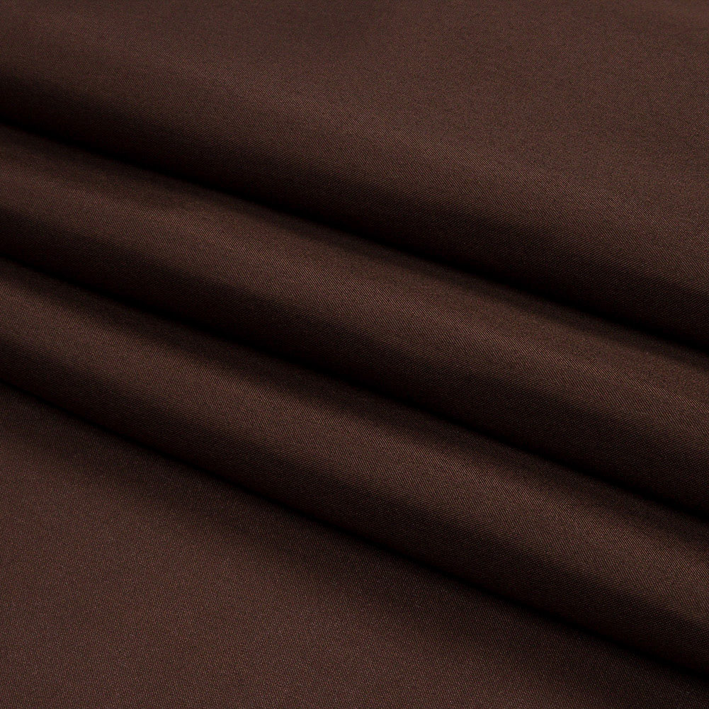 China Silk/Silk Habotai - Dark Brown - Premium Collection - Folded