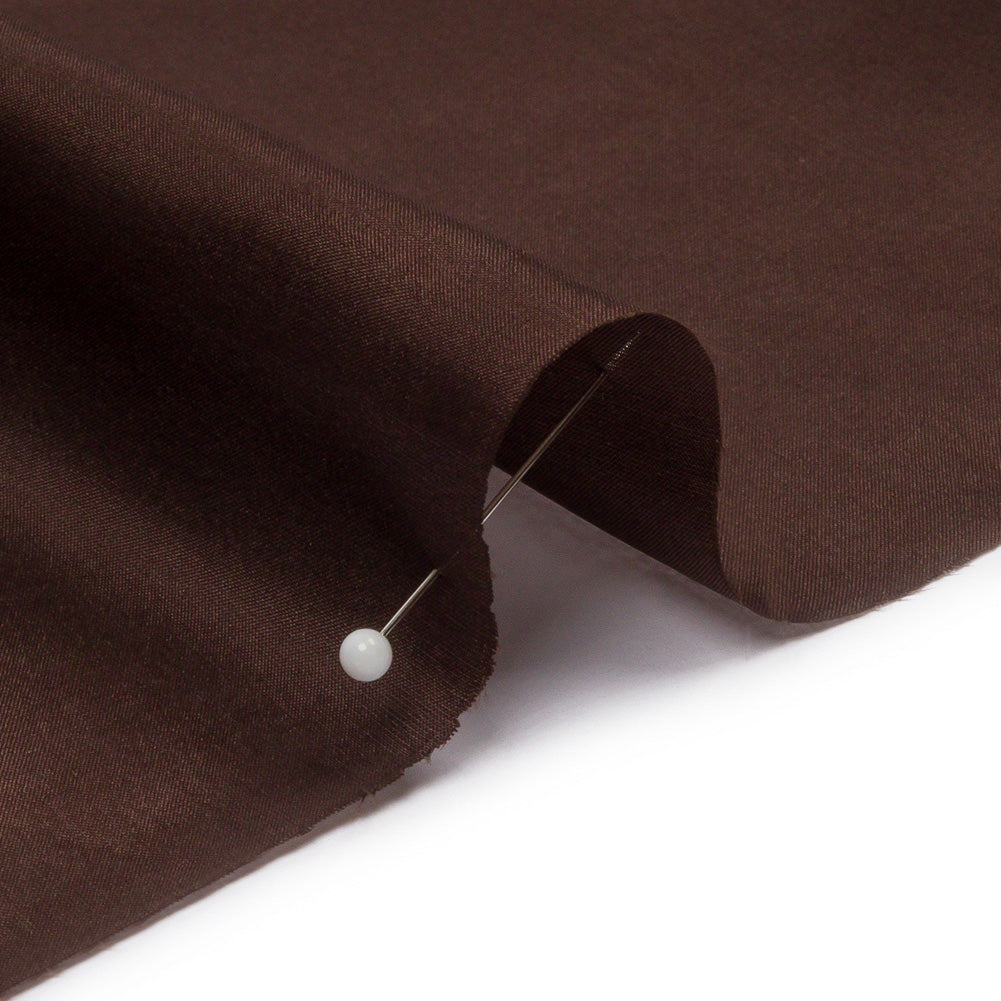 China Silk/Silk Habotai - Dark Brown - Premium Collection - Detail