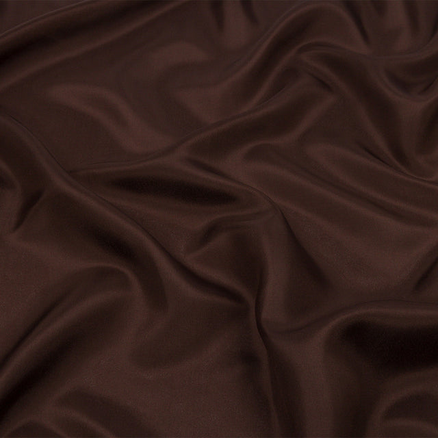 China Silk/Silk Habotai - Dark Brown - Premium Collection