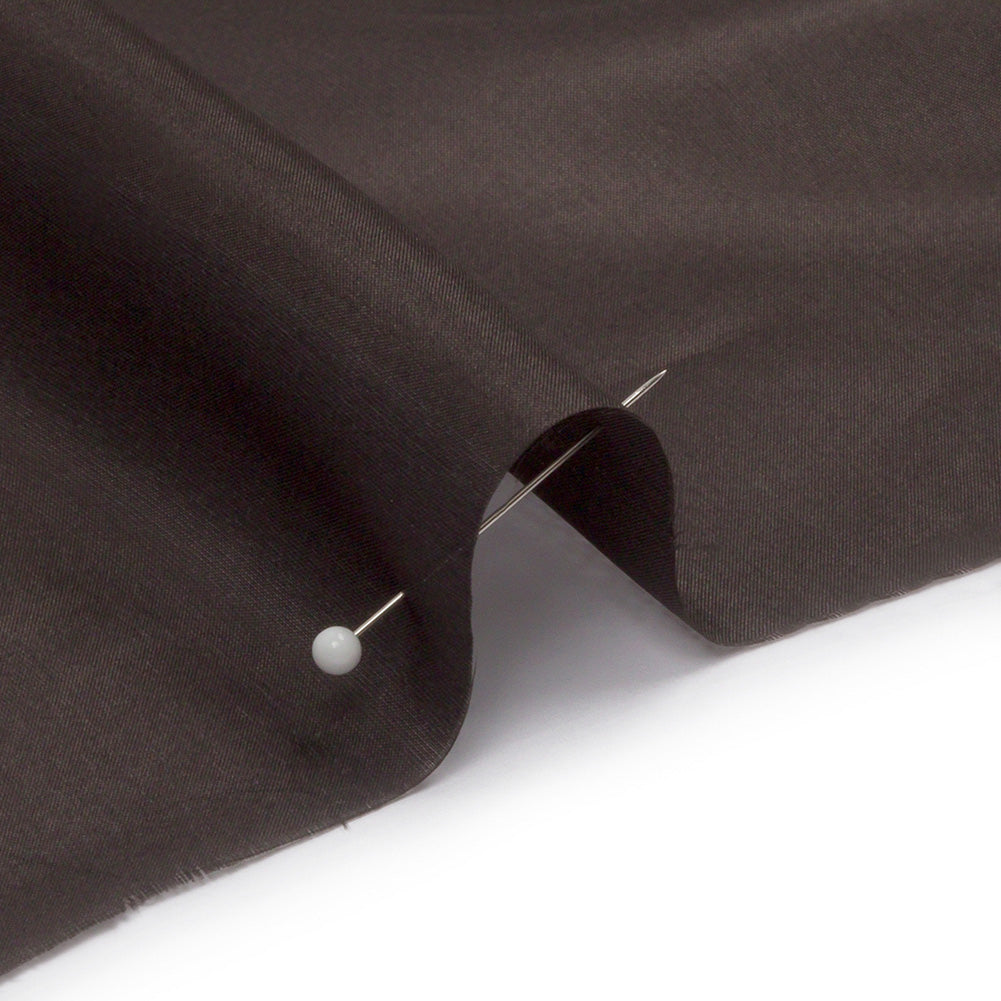 China Silk/Silk Habotai - Deep Charcoal - Premium Collection - Detail