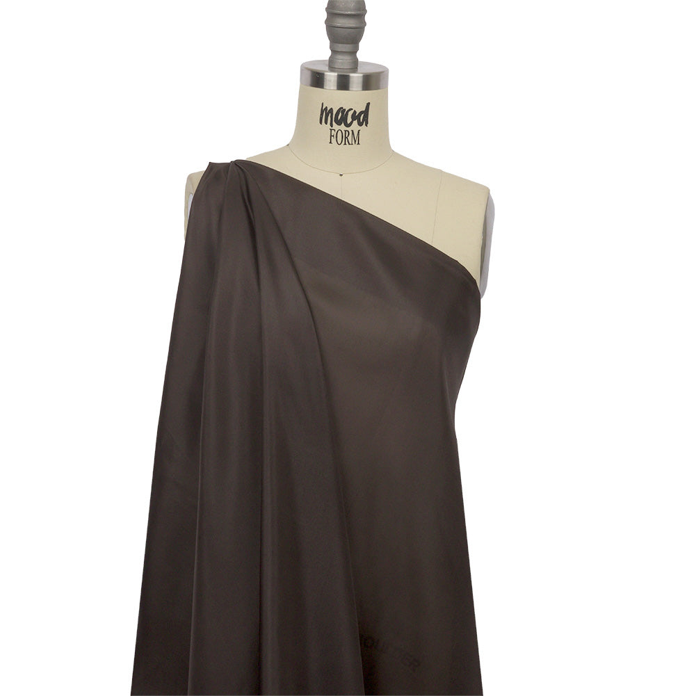China Silk/Silk Habotai - Deep Charcoal - Premium Collection - Drape
