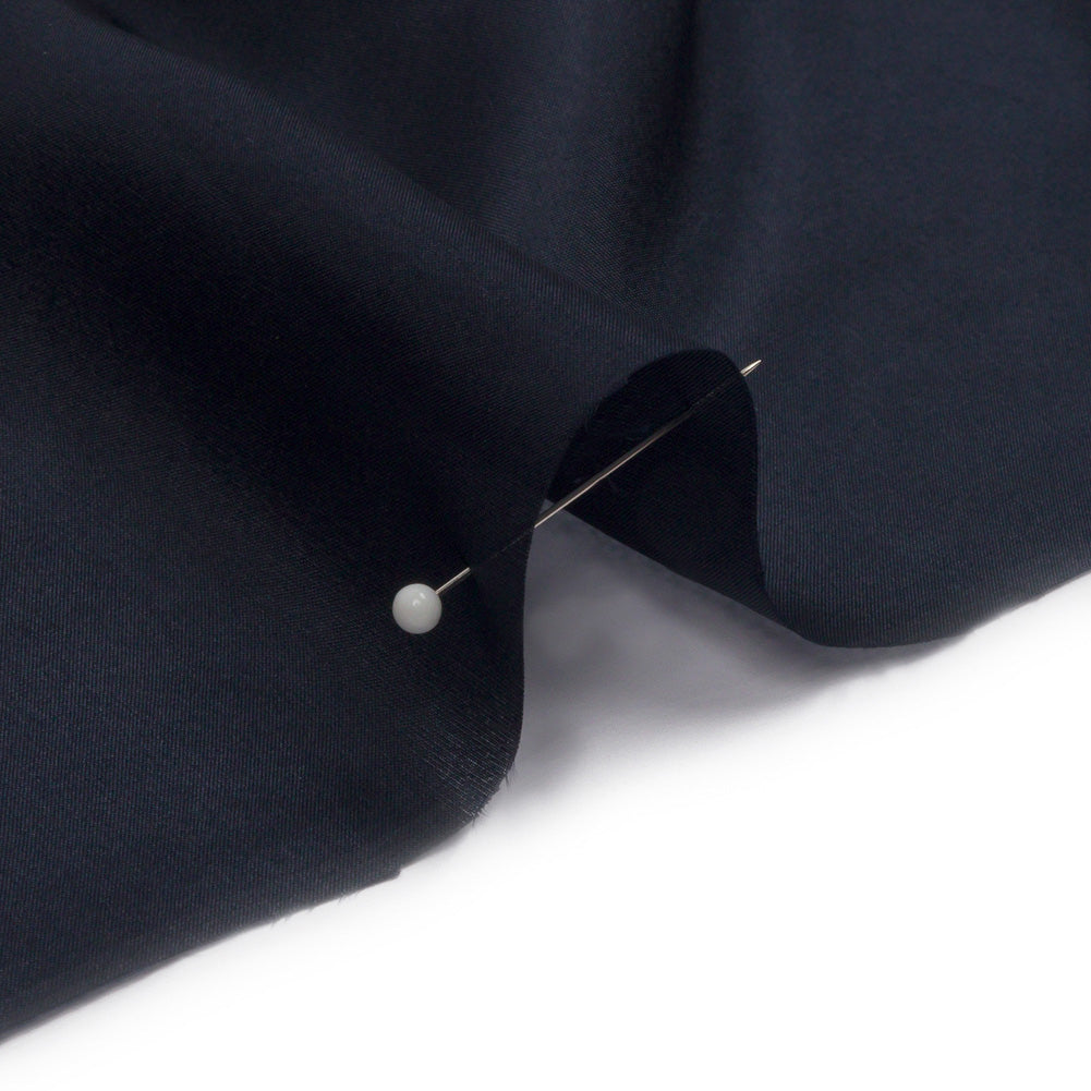 China Silk/Silk Habotai - Navy - Premium Collection - Detail