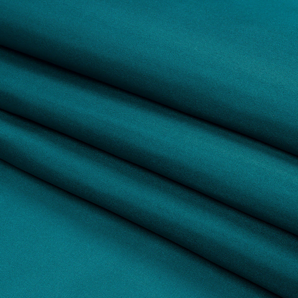 China Silk/Silk Habotai - Deep Teal - Premium Collection - Folded