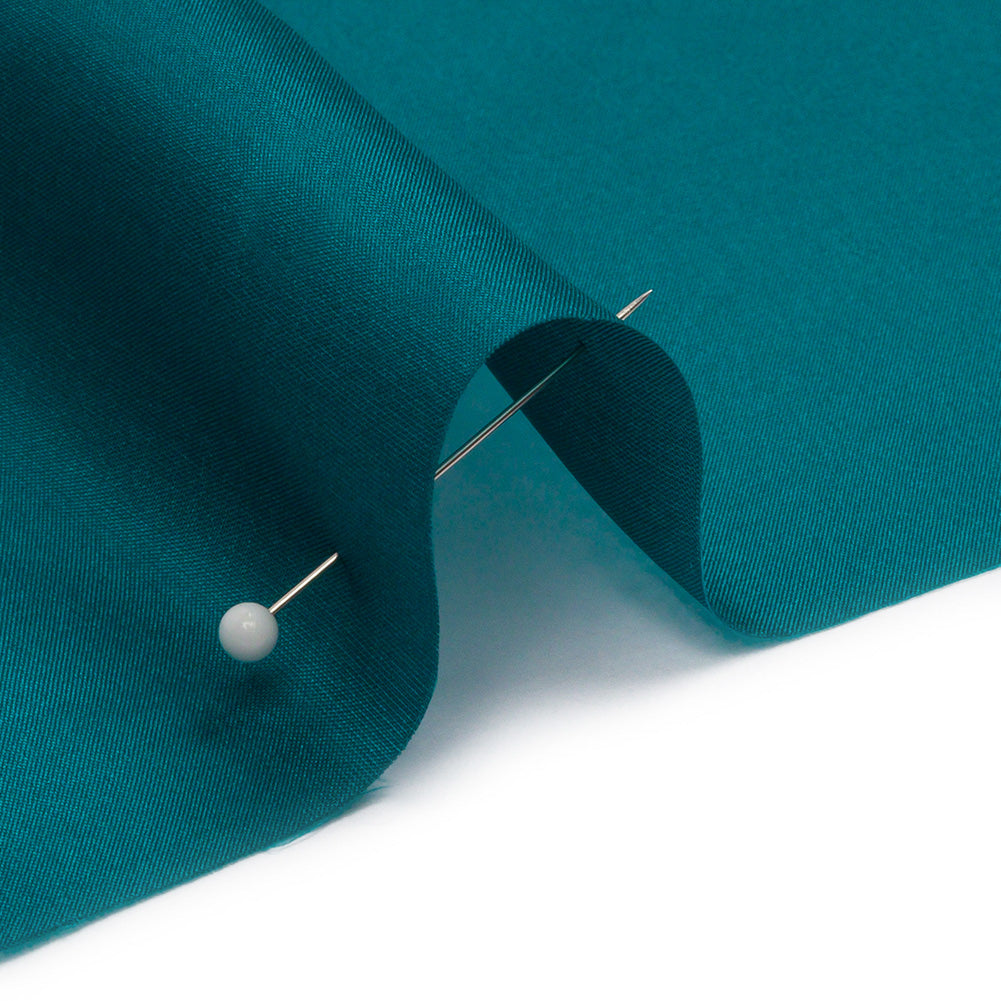 China Silk/Silk Habotai - Deep Teal - Premium Collection - Detail