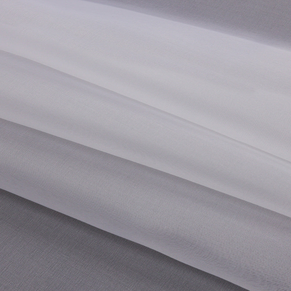 Silk Organza 44" - Bright White - Premium Collection - Folded