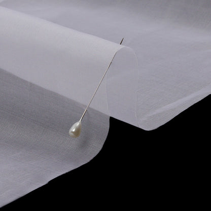 Silk Organza 44" - Bright White - Premium Collection