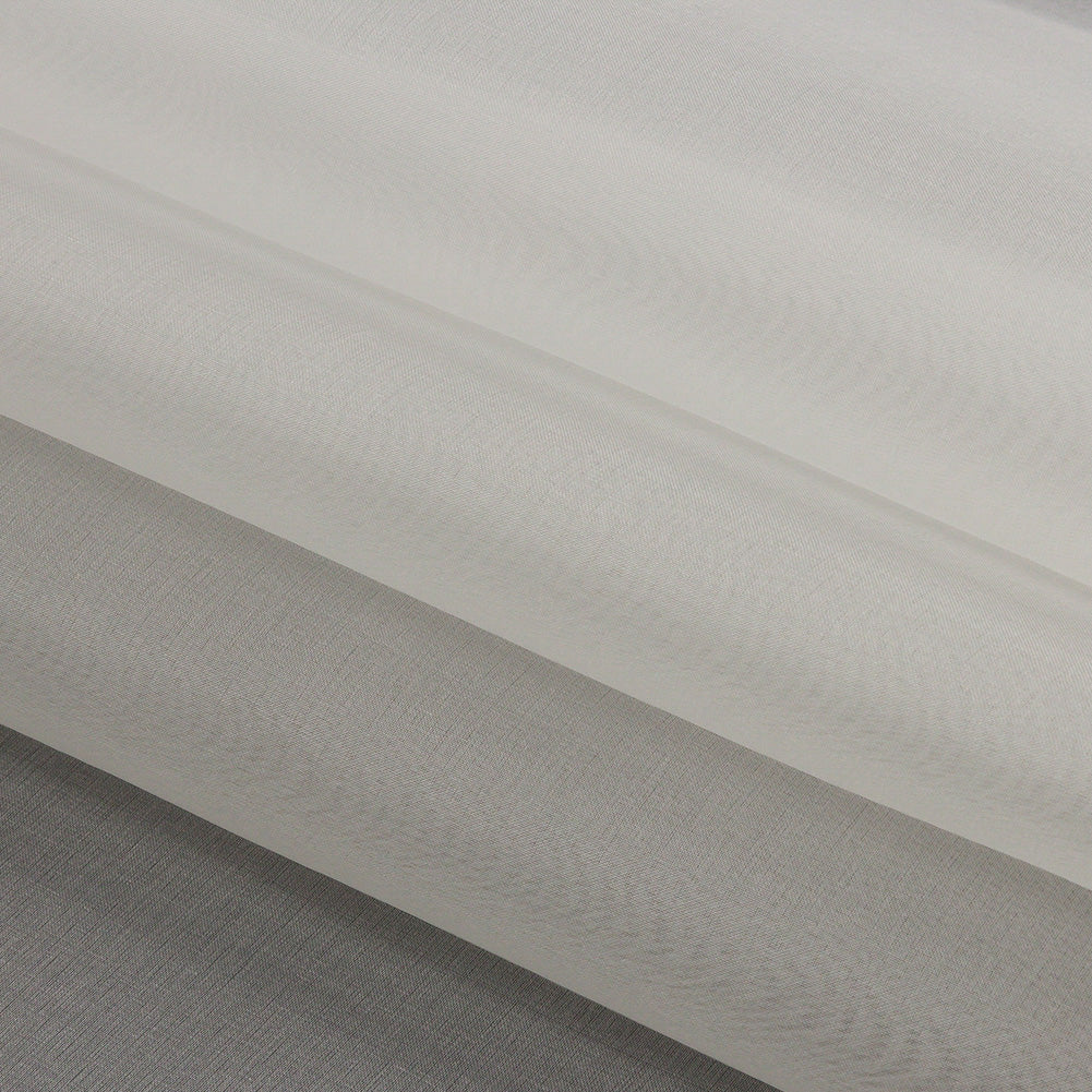 Silk Organza 44" - Whisper White - Premium Collection - Folded