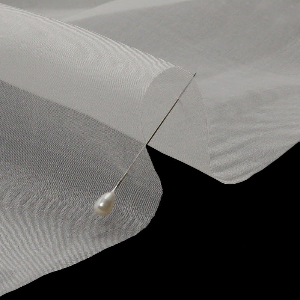 Silk Organza 44" - Whisper White - Premium Collection - Detail
