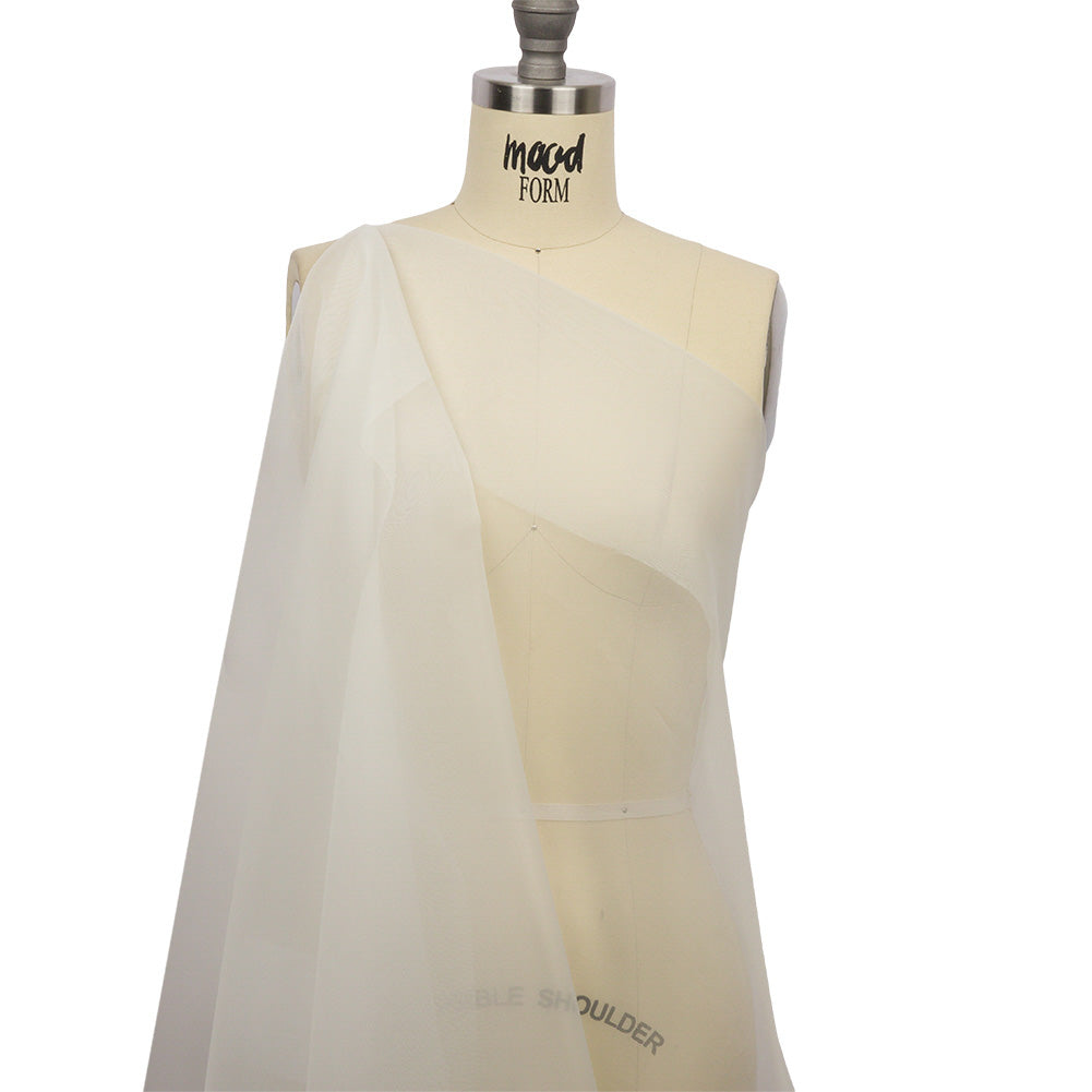 Silk Organza 44" - Whisper White - Premium Collection - Drape