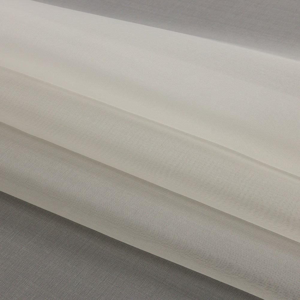 Silk Organza 44" - Antique White - Premium Collection - Folded