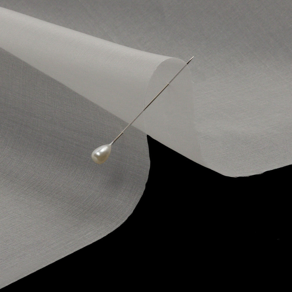 Silk Organza 44" - Antique White - Premium Collection - Detail