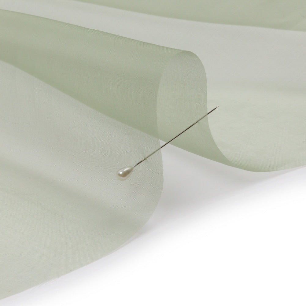 Silk Organza 44" - Oil Green - Premium Collection - Detail