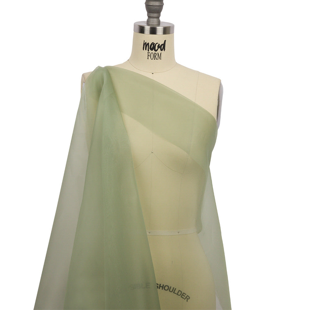 Silk Organza 44" - Oil Green - Premium Collection - Drape