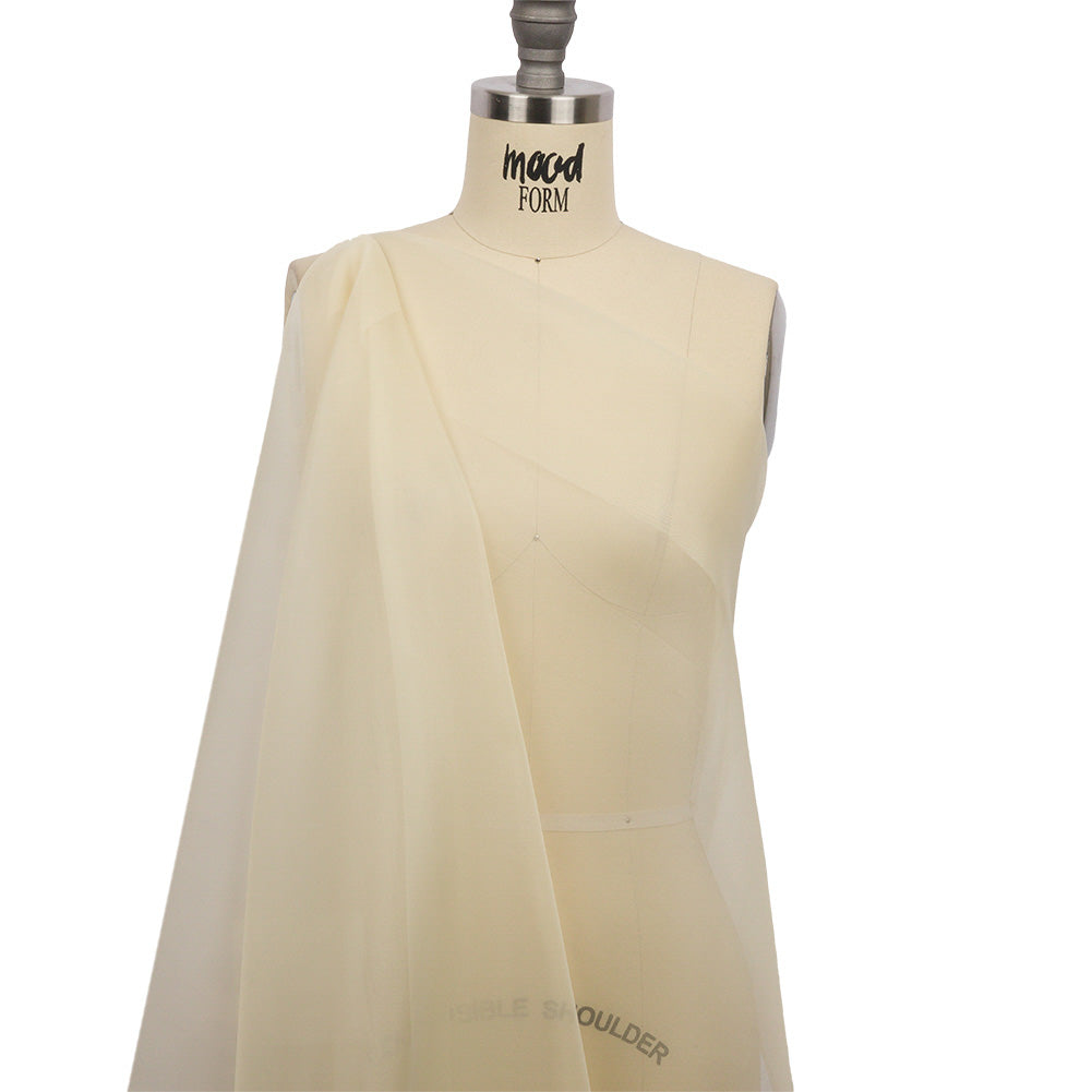 Silk Organza 44" - Pale Yellow - Premium Collection - Drape