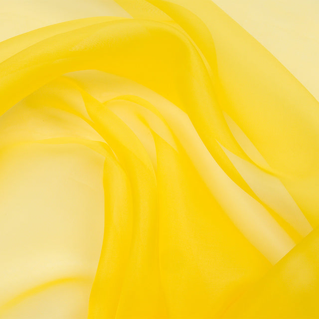 Silk Organza 44" - Buttercup Yellow - Premium Collection