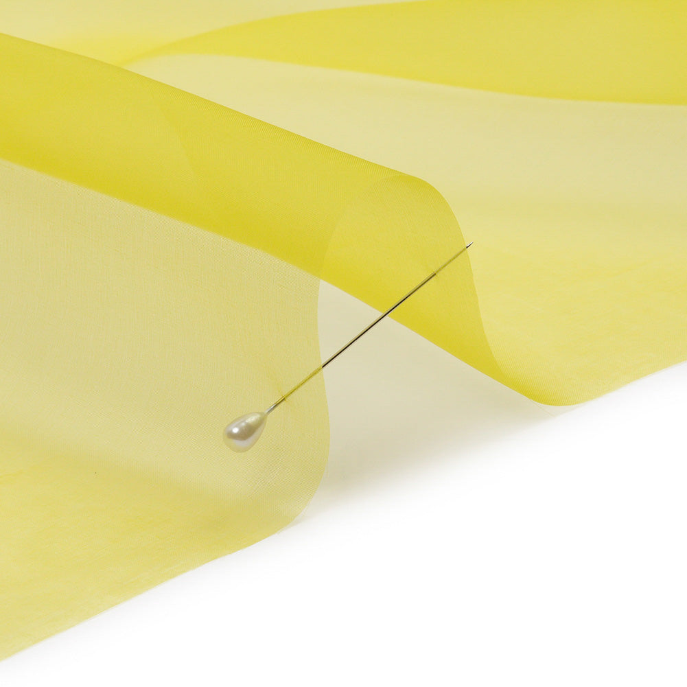 Silk Organza 44" - Warm Olive - Premium Collection - Detail