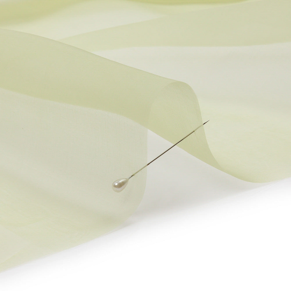 Silk Organza 44" - Nile Green - Premium Collection - Detail