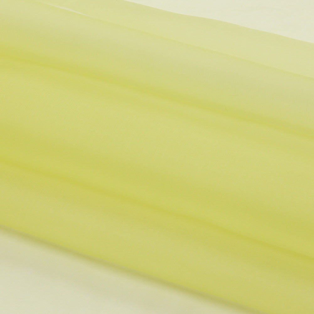 Silk Organza 44" - Sunny Lime - Premium Collection - Folded