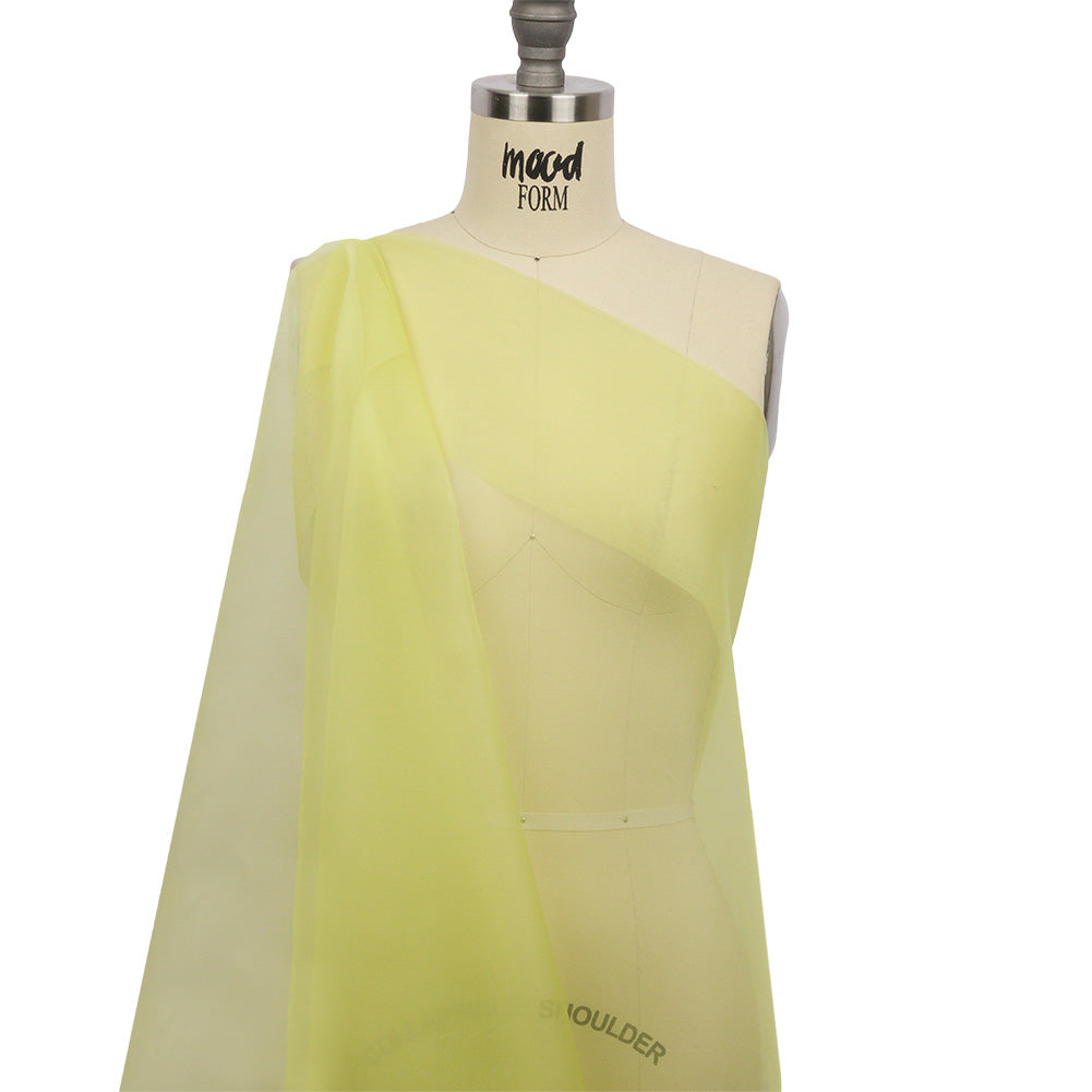 Silk Organza 44" - Sunny Lime - Premium Collection - Drape
