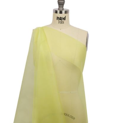 Silk Organza 44" - Sunny Lime - Premium Collection
