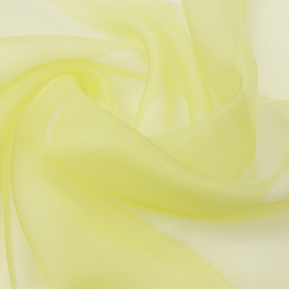 Silk Organza 44" - Sunny Lime - Premium Collection