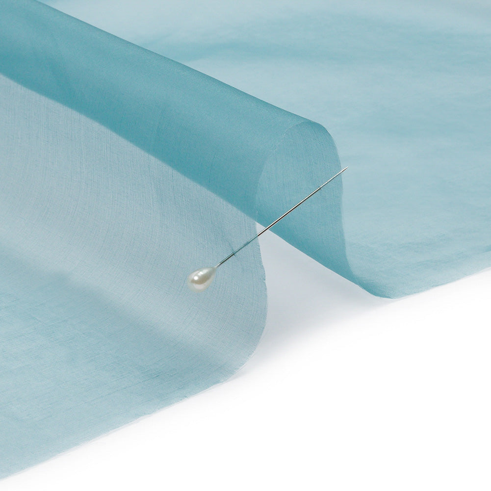 Silk Organza 44" - Colonial Blue - Premium Collection - Detail