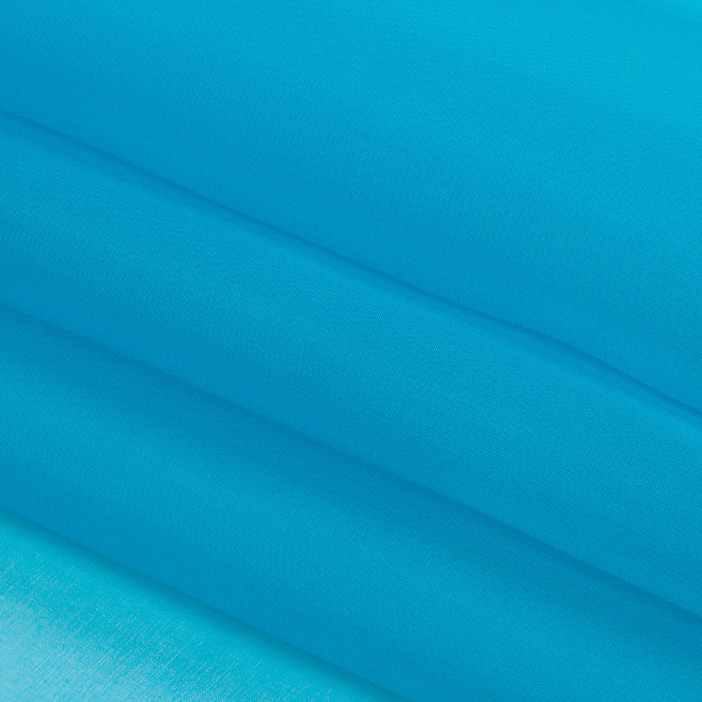 Silk Organza 44" - Horizon Blue - Premium Collection - Folded