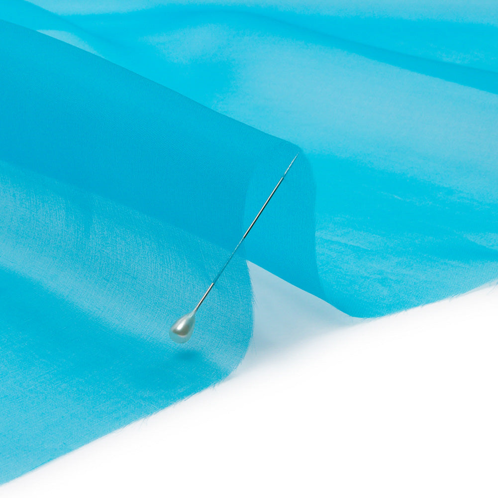 Silk Organza 44" - Horizon Blue - Premium Collection - Detail
