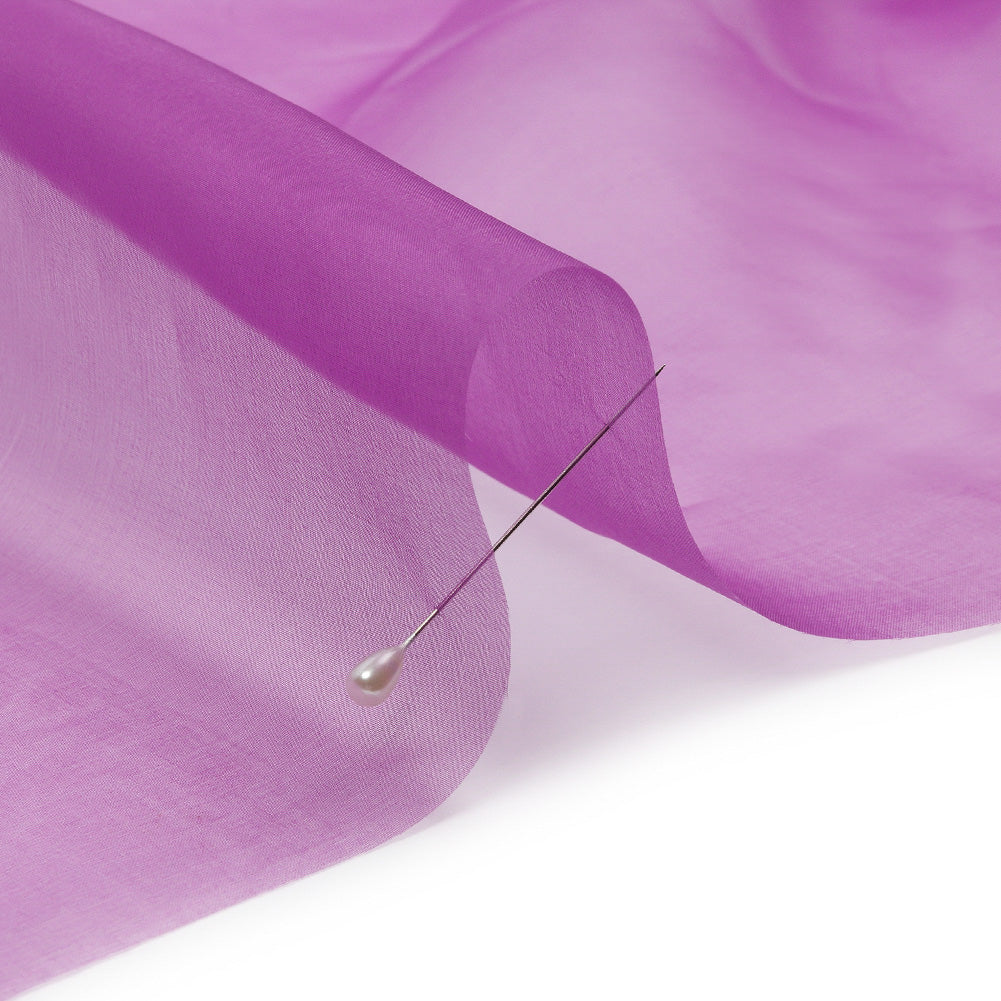 Silk Organza 44" - Bright Purple - Premium Collection - Detail